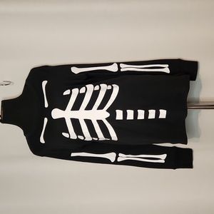 Women's Crew Neck Skeleton Long Sleeve Shirt Size Large